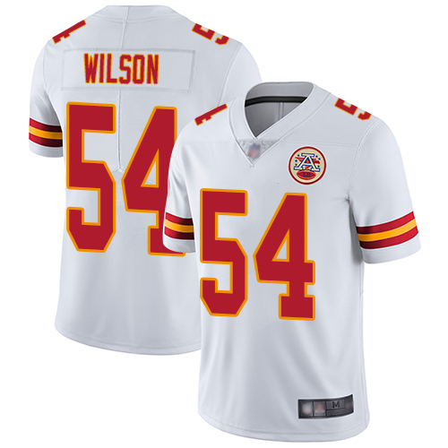 Men Kansas City Chiefs #54 Wilson Damien White Vapor Untouchable Limited Player Nike NFL Jersey->women nfl jersey->Women Jersey